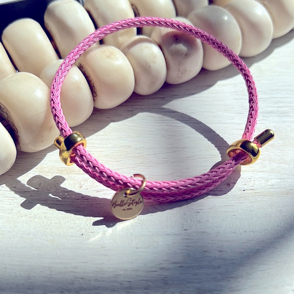 BelleStyle Pink Rope Bracelet